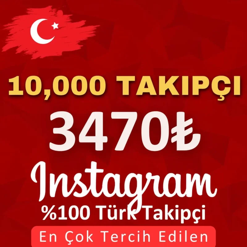 10000 İnstagram Türk Takipçi